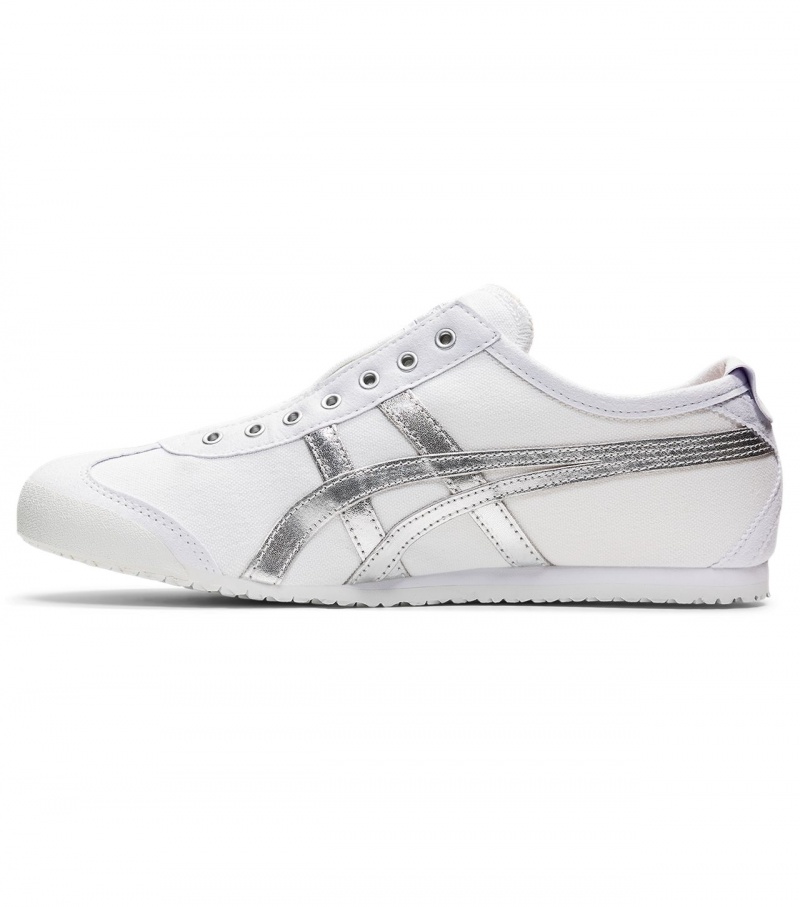 White / Silver Onitsuka Tiger Mexico 66 Slip-On | 62840-YOPI