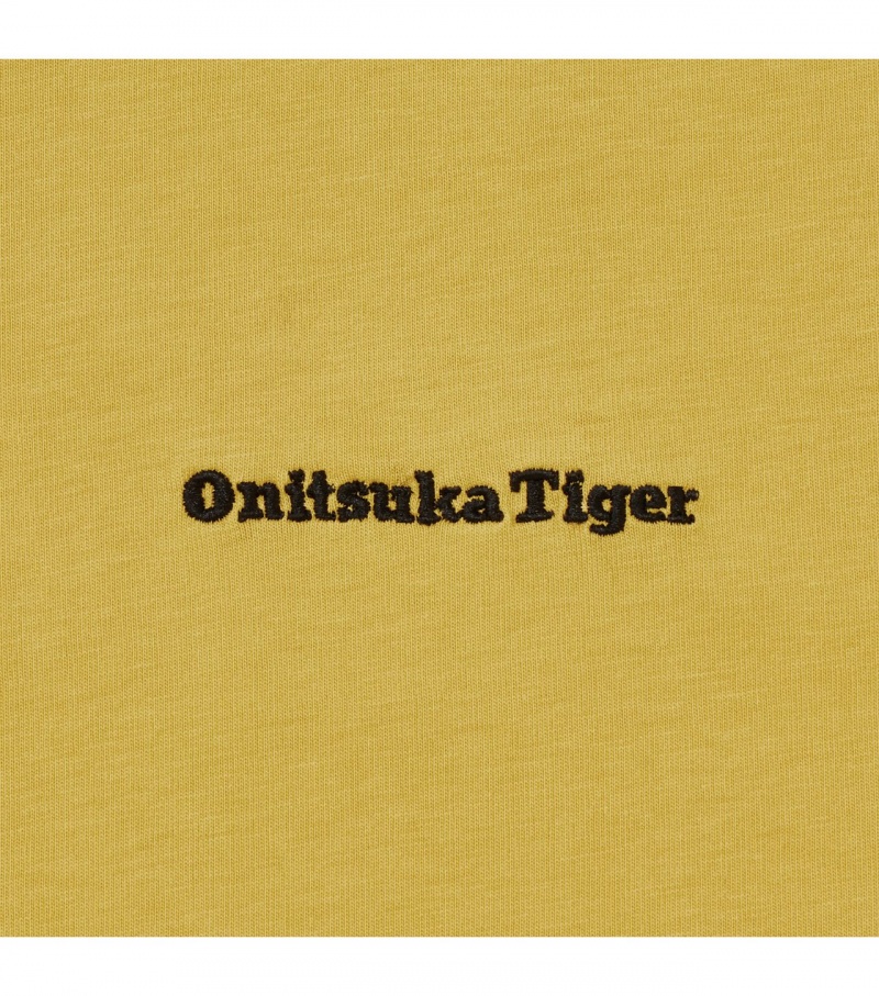 Yellow Onitsuka Tiger Graphic T Shirts | 37061-GFTB