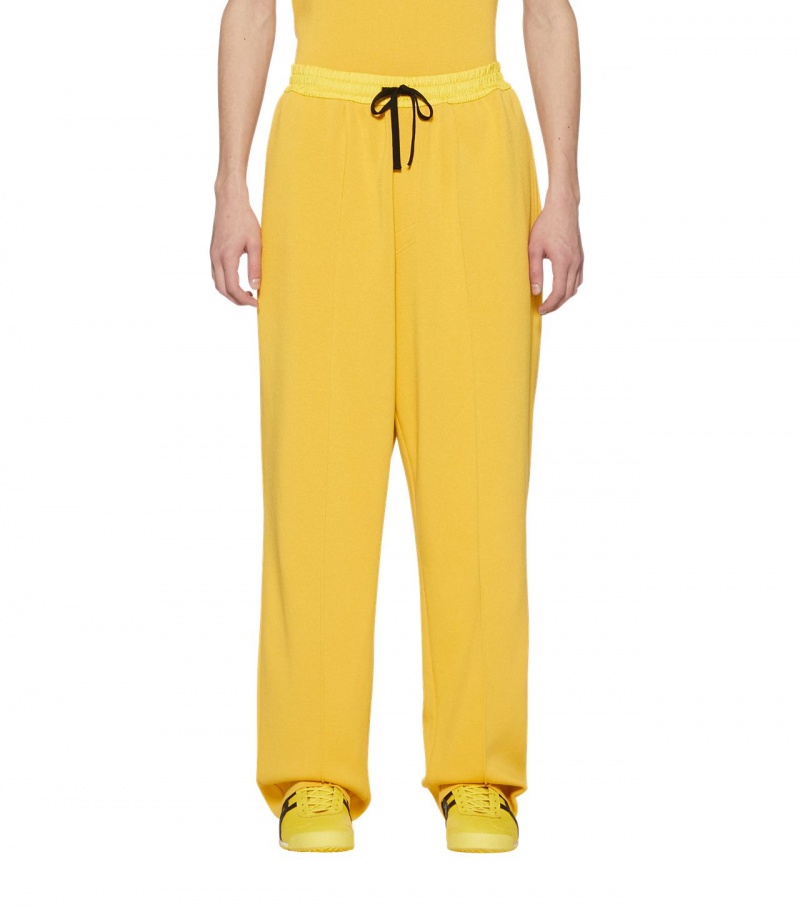 Yellow Onitsuka Tiger Knit Pants | 37106-CNLR