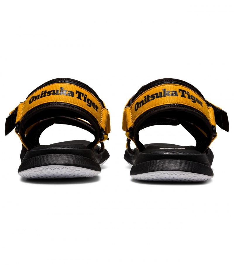 Yellow / Black Onitsuka Tiger Ohbori Strap | 85964-JXMQ