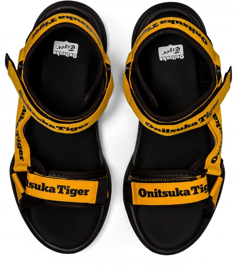 Yellow / Black Onitsuka Tiger Ohbori Strap | 85964-JXMQ